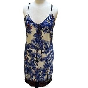 Anthropologie Adelyn Rae palm tree dress size small